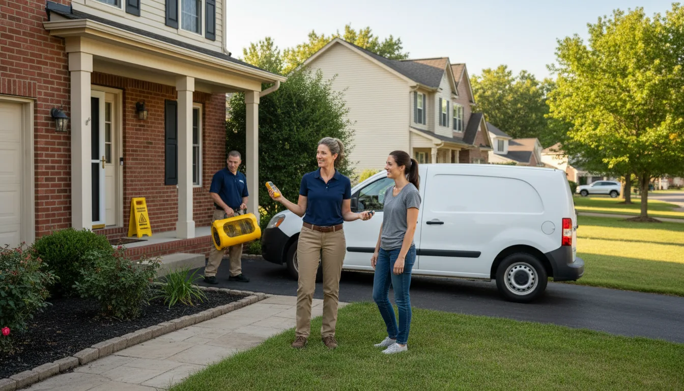 Water restoration image for Water Damage & Restoration Services in Garber, IA